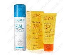 Kem chống nắng Uriage 50+ và xịt khoáng Uriage 50ml 