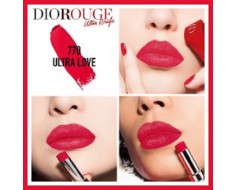 Son Dior 770 Ultra Love màu đỏ ánh hồng Vỏ Đỏ Unbox