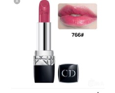 Son Dior Rouge 766 Rose Harpers màu hồng cánh sen pha đỏ 
