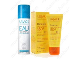 Kem chống nắng Uriage 50+ và xịt khoáng Uriage 50ml 