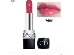 Son Dior Rouge 766 Rose Harpers màu hồng cánh sen pha đỏ 
